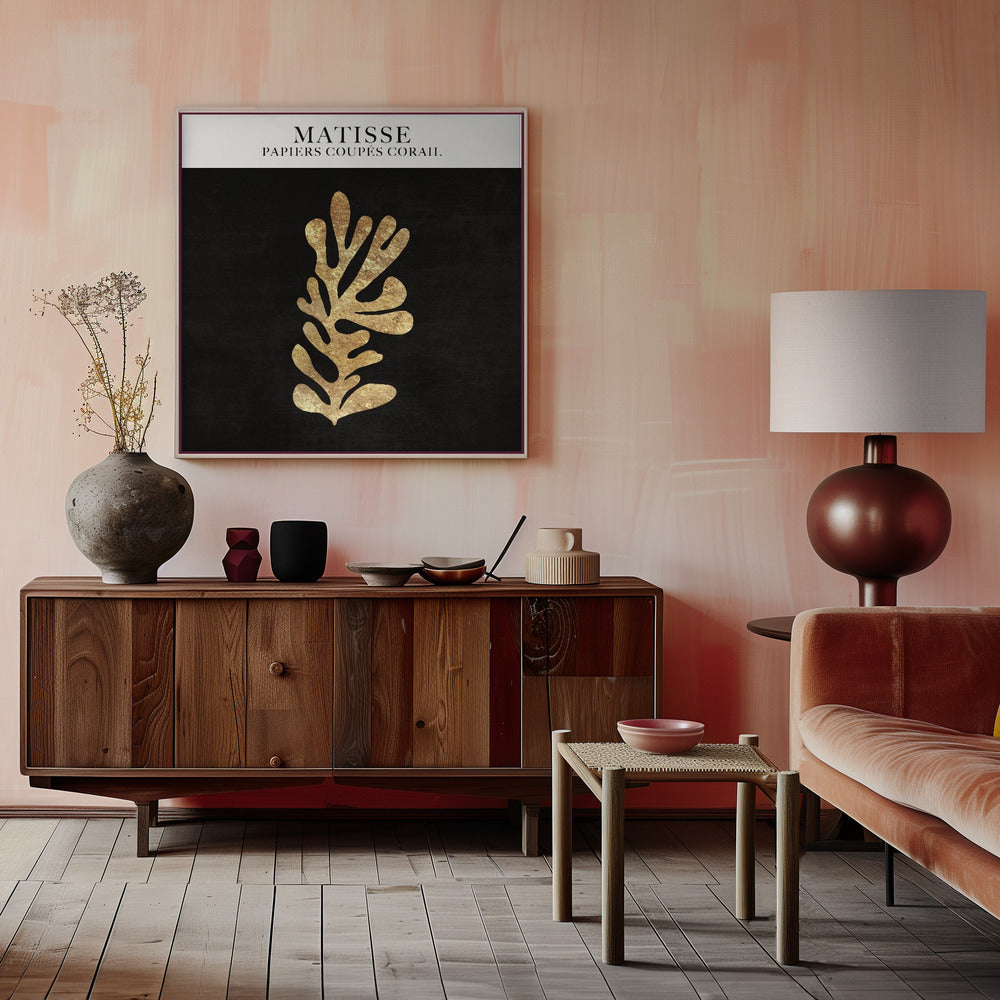 Papier Découpé Coral Poster