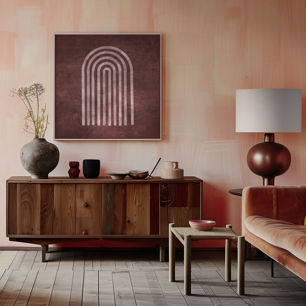 Visne Watercolor Rainbow Poster