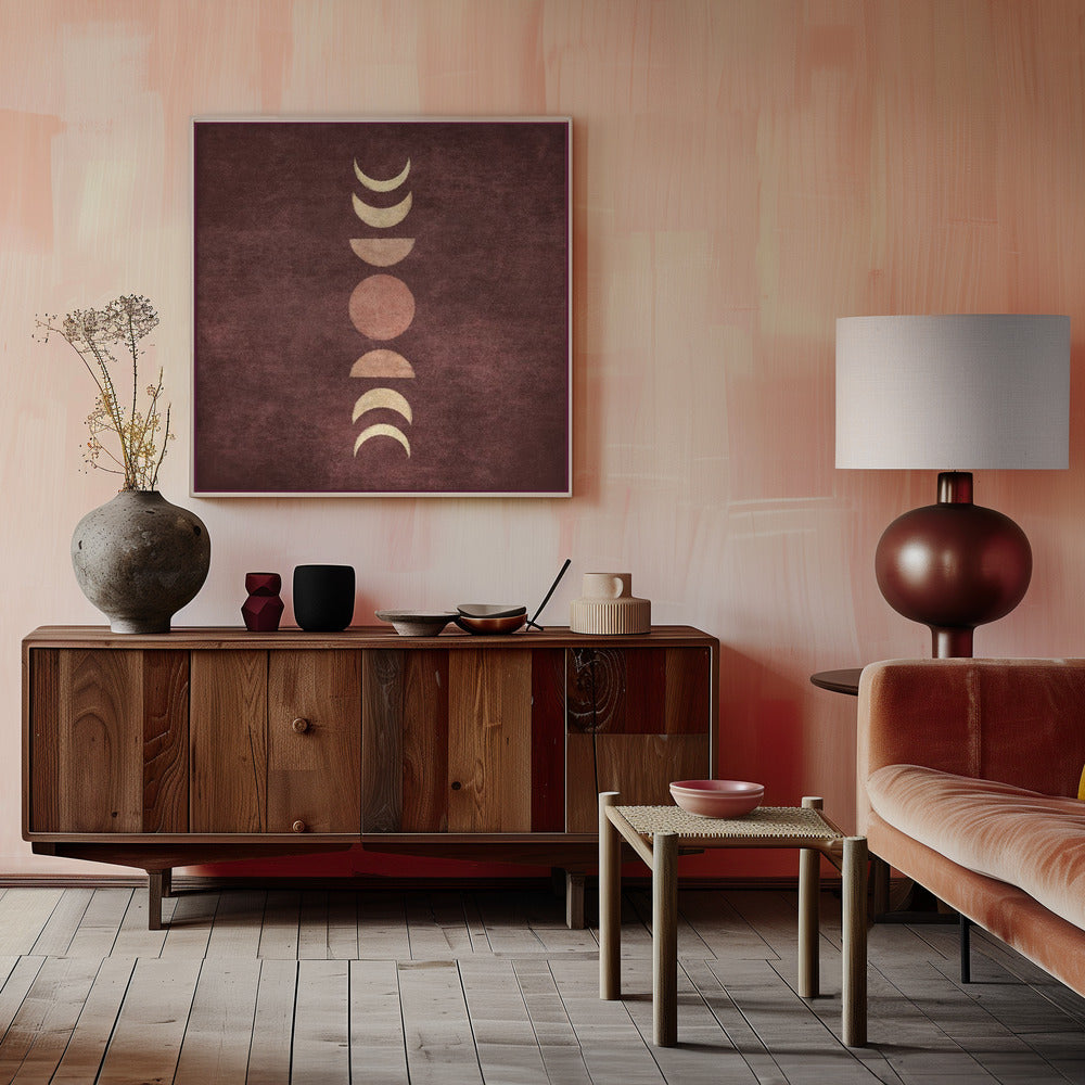 Visne Moon Phases Poster