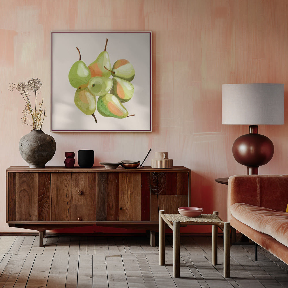 Seven pears Poster