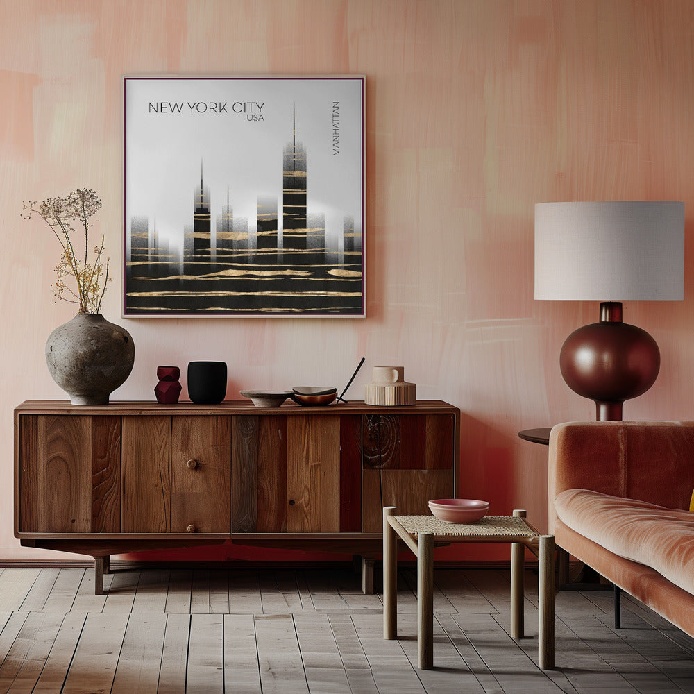 Urban Art NYC Skyline Poster