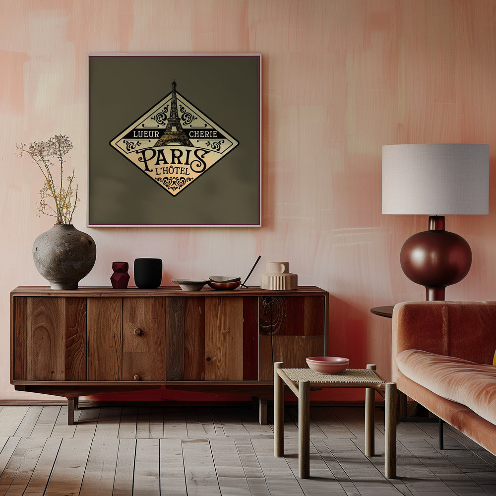 Lueur Cherie Hotel Paris Poster