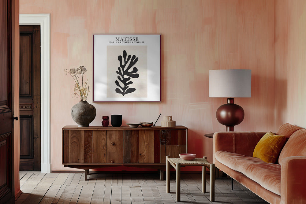 Light   Papier Découpé Coral Copy Poster