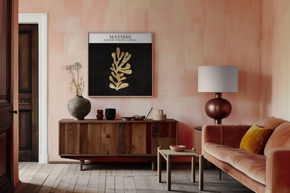 Papier Découpé Coral Poster