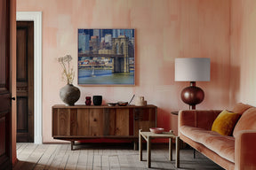 NEW YORK CITY Brooklyn Bridge &amp; Manhattan Skyline Poster