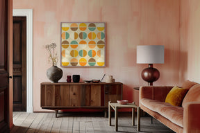 Rainbow Dots - Mid Century Neutral Poster