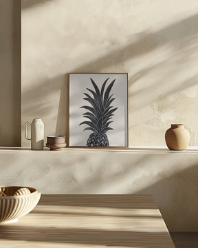 Black Pineapple Poster