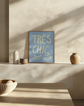 Très Chic Blue Poster