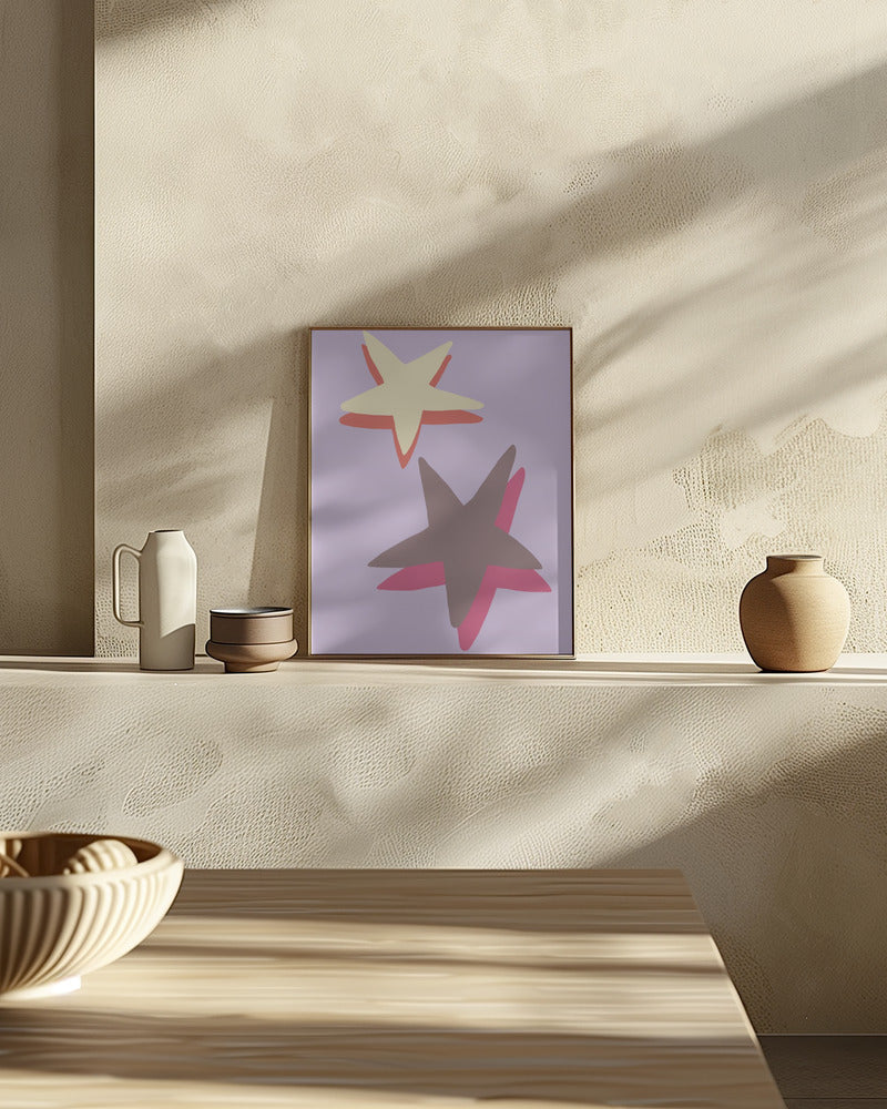 Lilac Star Poster