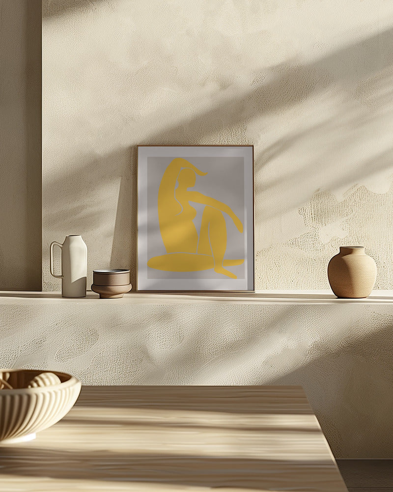 Yellow Figure Poster