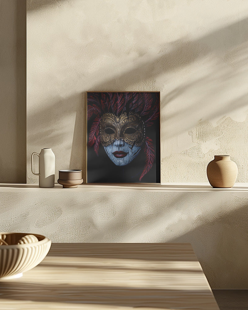 Where does the mask begin and end? Poster