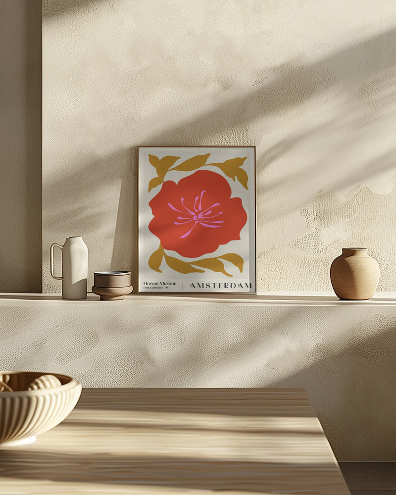 Flower Market. Amsterdam Poster