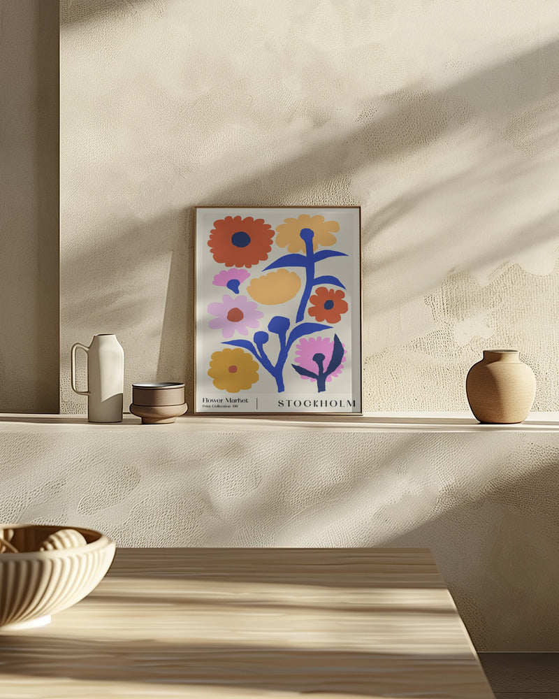 Flower Market. Stockholm Poster