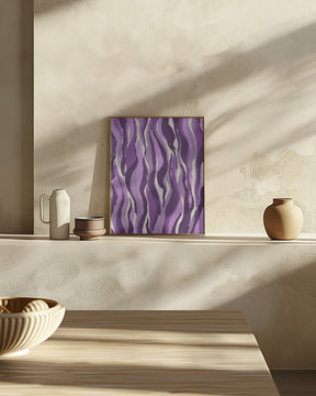 Purple Tiger Pattern Poster