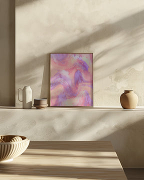 Pastel Space Pattern Poster