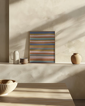 Ethno Colors Stripes Poster