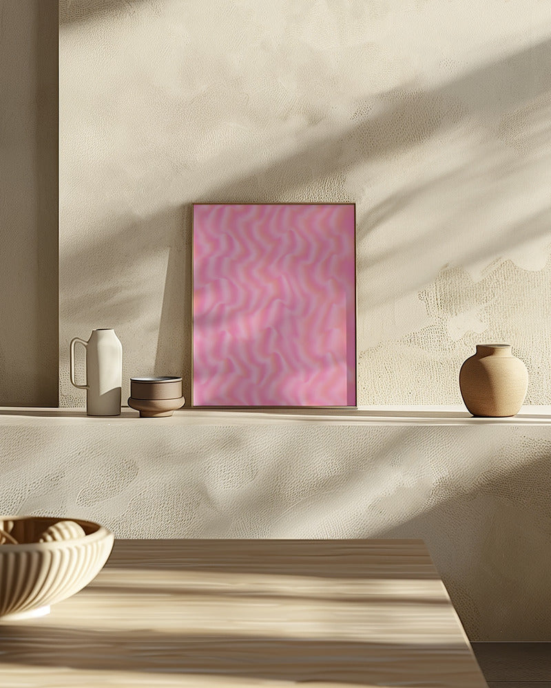 Pink Silk Pattern Poster