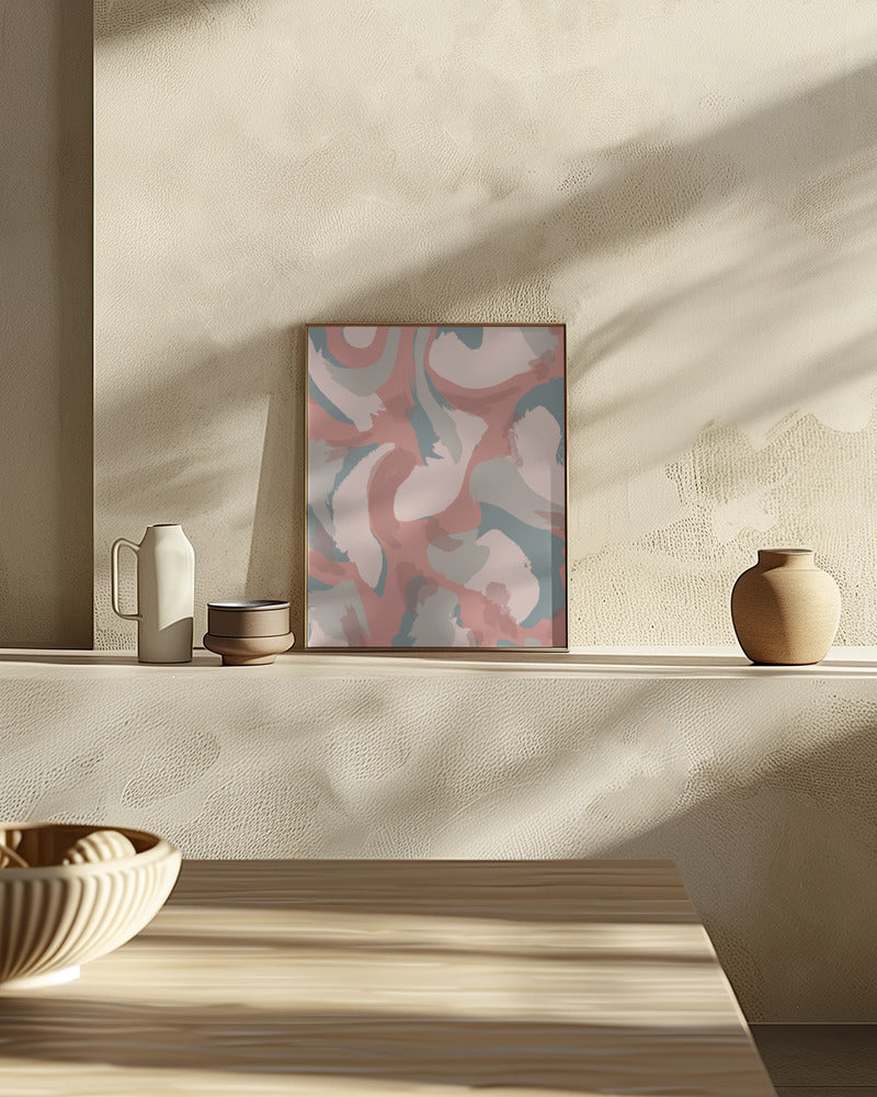 Pastel Strokes Pattern Poster