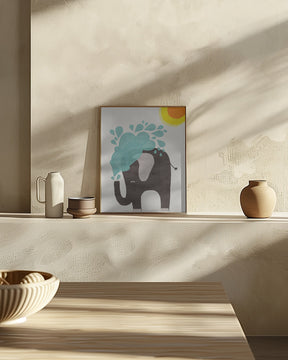 Funny elephant Poster