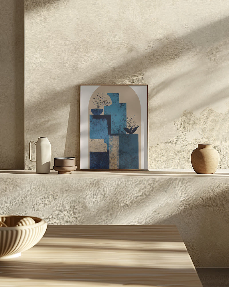 Blue Vase Poster