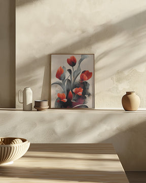 Red Tulips Poster