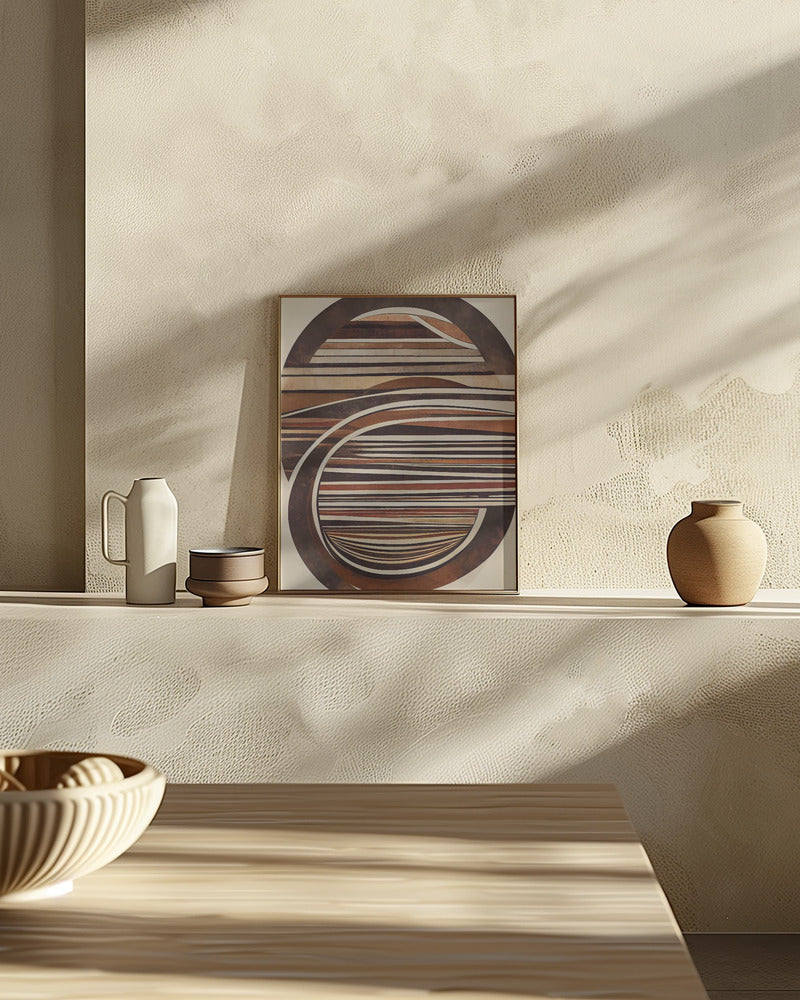 Curved Wood Poster