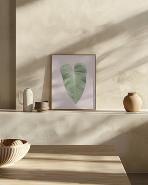 Tropical Leaf Blush Poster