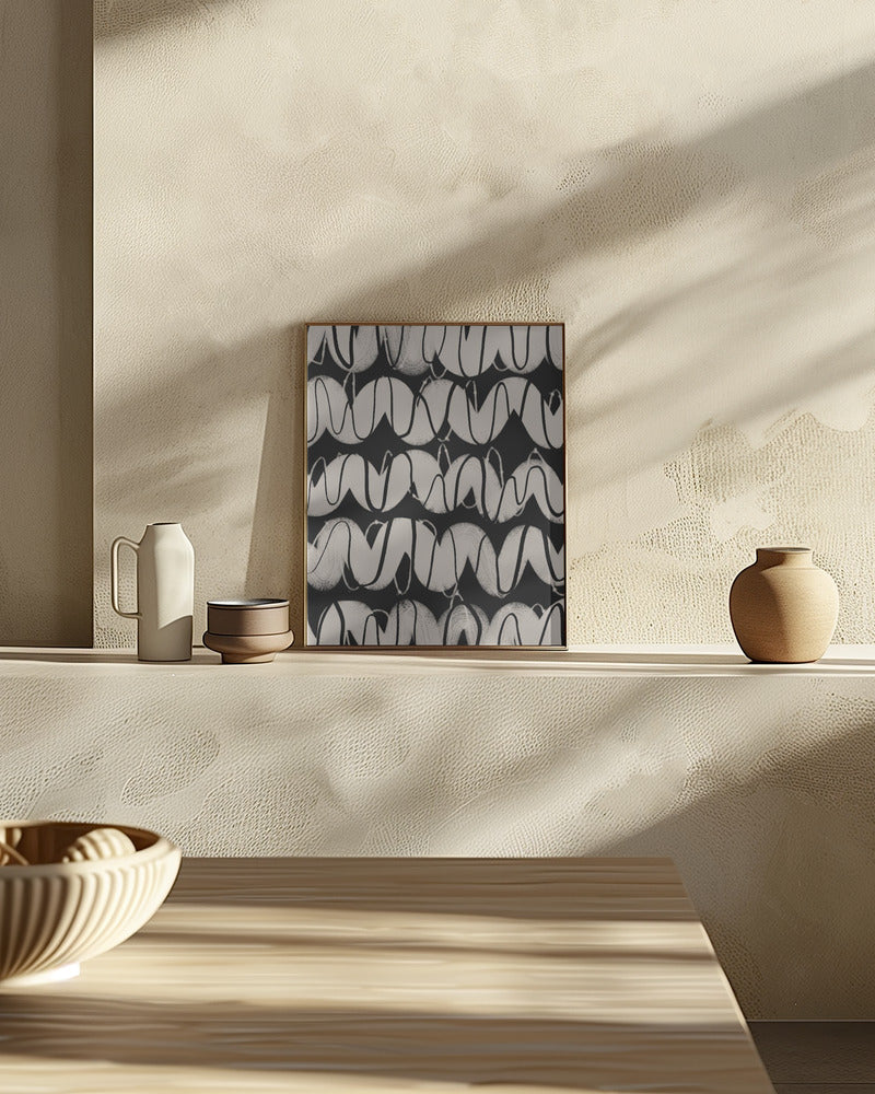 Radio Waves Pattern Poster