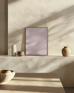 Light Pink Tile Pattern Poster