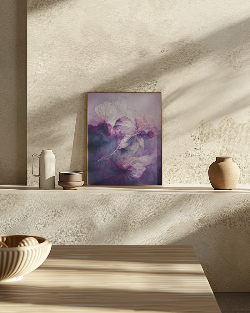 Purple Peony Poster