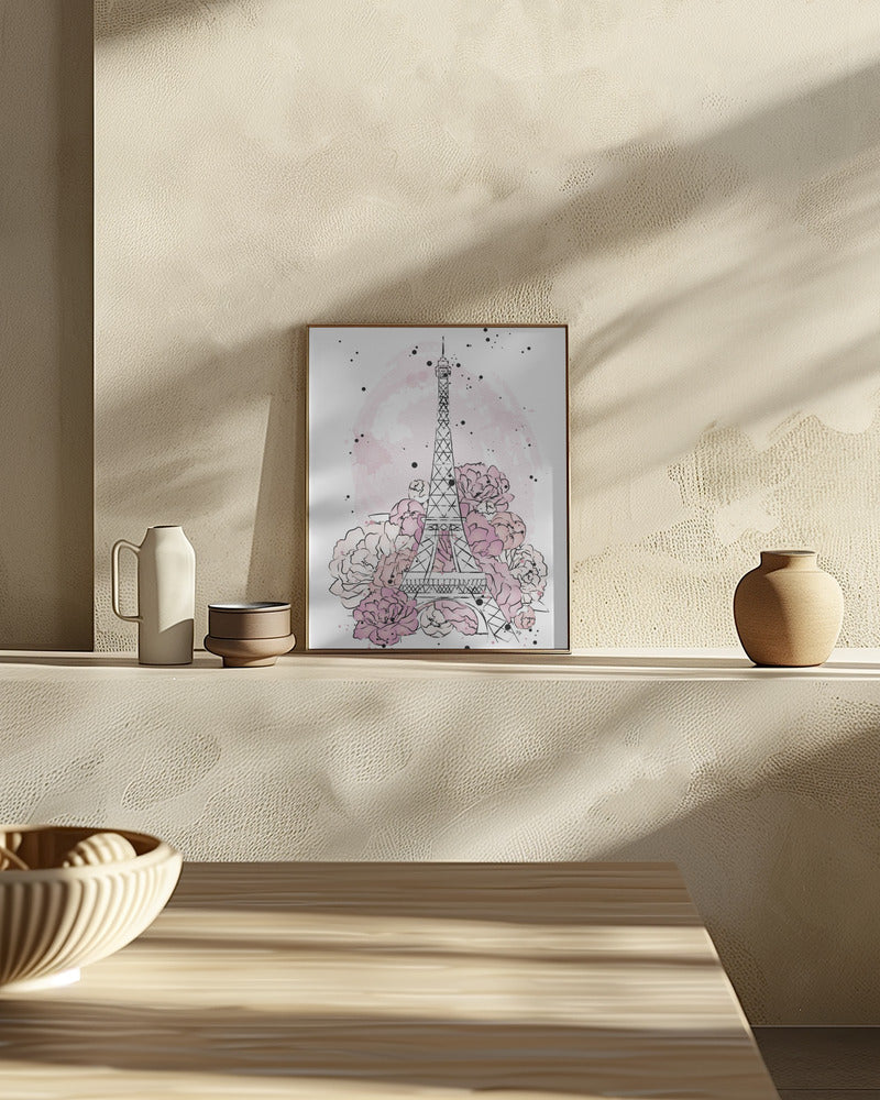 Peony Paris Poster