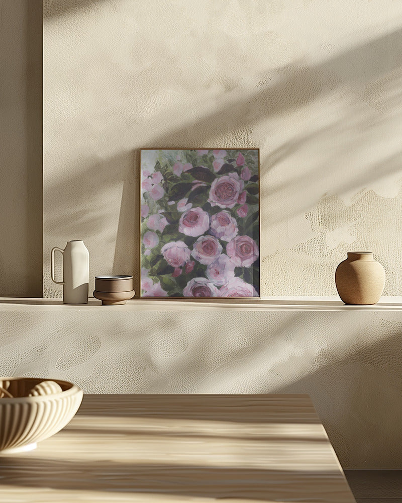 Aurorie painterly roses Poster