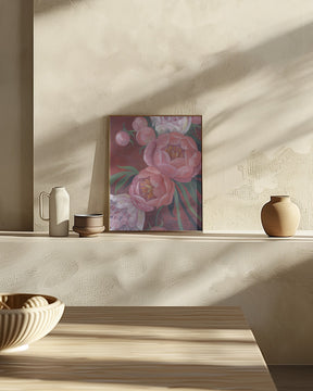 Nevaeh peonies Poster