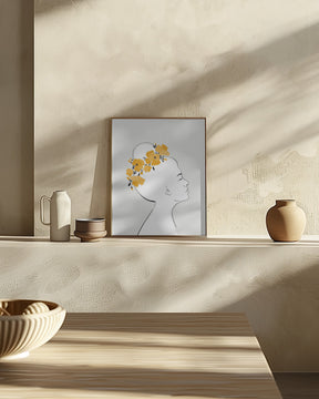 Floral Sanyu portrait Poster