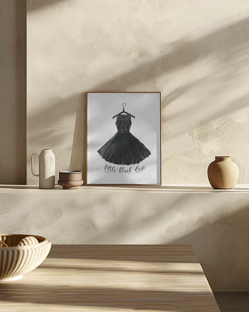 Little black dress in hanger Poster