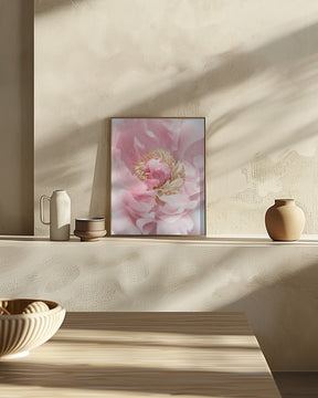 Blush peony I Poster