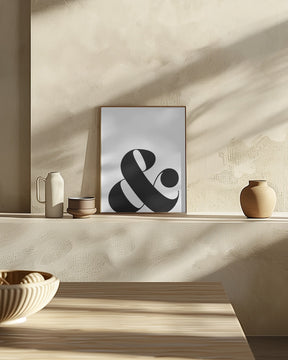 Scandi ampersand Poster