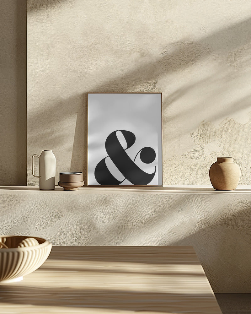 Scandi ampersand Poster