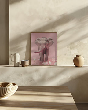 Young Elephant Poster