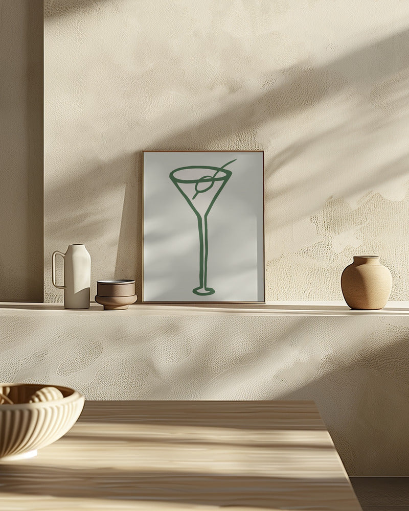 Cocktail Green Poster