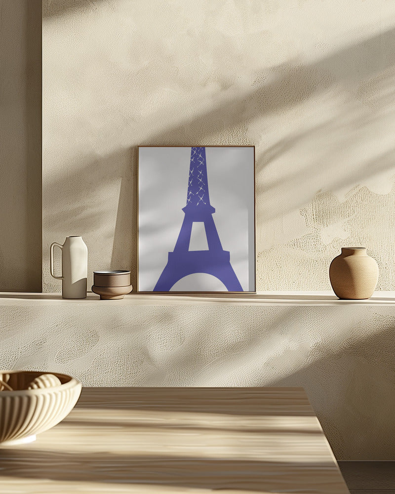 Eiffel Bleu Poster