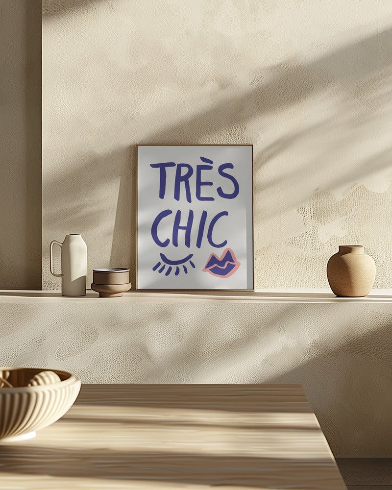 Tres Chic Blue Poster