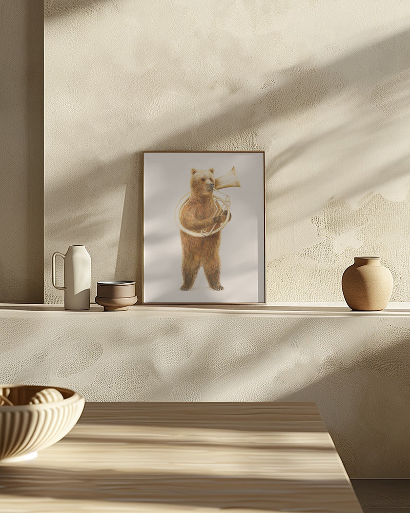 The Bear and His Helicon Poster