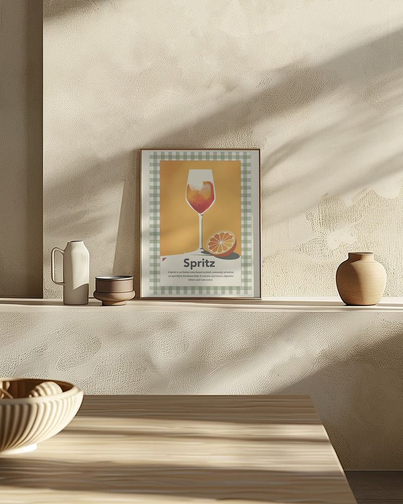 Spritz retro print Poster