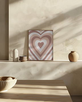 Hearts Radiate Poster