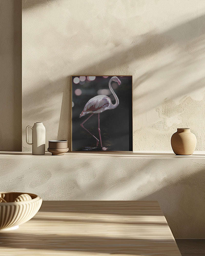 Dancing Flamingo Poster