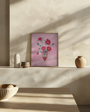 Cup of flowers Poster