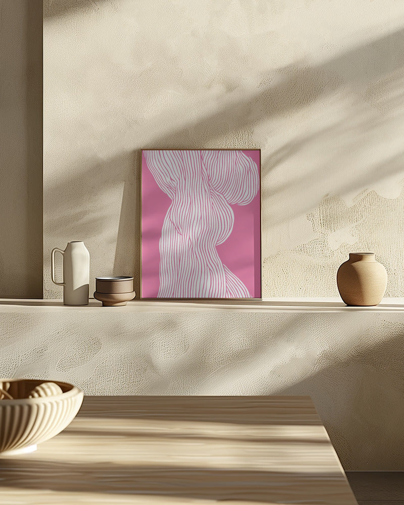 Fibers No 1 (Pink) Poster