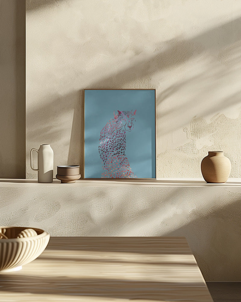 Abstract Cheetah Poster