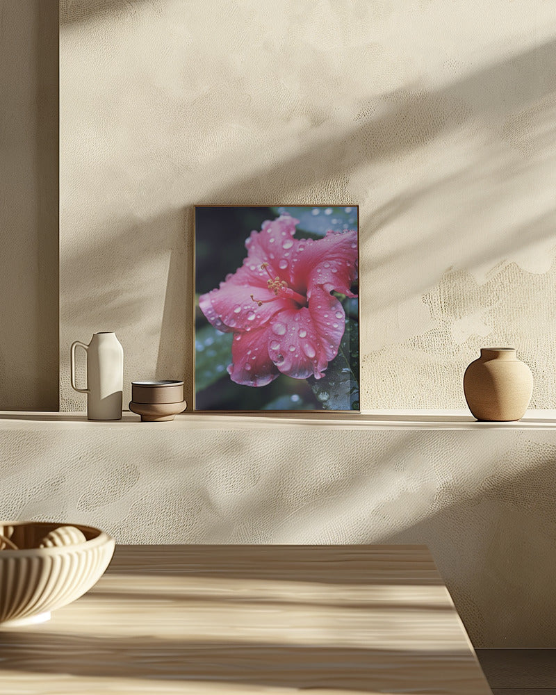 Pink Hibiscus Poster